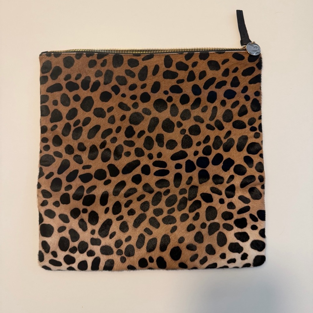 Clare V Foldover Leopard Clutch - Picture 2 of 7